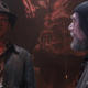 Indiana Jones looking at the Knight in Last Crusade.